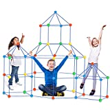Fort Building Kit for Kids, 155 Pcs Ultimate Construction STEM Toys for 3 4 5 6 7 8 Years Old, Educational Learning Toy Gift for Boys Girls, Creative DIY Building Castles Play Tent Indoor Outdoor