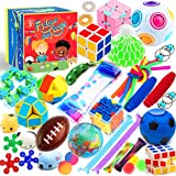 Sensory Toys Set 38 Pack, Stress Relief Fidget Hand Toys for Adults and Kids, Sensory Fidget and Squeeze Widget for Relaxing Therapy - Perfect for ADHD Add Anxiety Autism