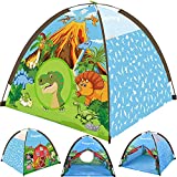 Happitry Kids Play Tent Indoor Playhouse, Cool Farm & Dinosaur Toys for Kids 3-5, House Toys for Boys Age 3 4 5 6 7 Year Old, Fun Kids Toy Gifts for Toddlers Birthday Christmas