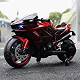 LDANDAN 12V Electric Motorcycle Kids Ride on Toys, Mini Electric Bike with Flashing Wheels ,LED Light , Subwoofer, Freestyle Bicycle for for Boys Girls Over 4 Years Old