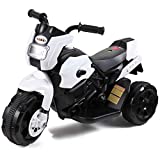 TOBBI Kids Electric Ride On Motorcycle 6V Battery Power 3 Wheel Bicycle White