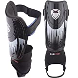 Soccer Shin Guards -Youth Sizes - by DashSport - Best Kids Soccer Equipment with Ankle Sleeves - Great for Boys and Girls