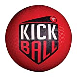 Franklin Sports Rubber Kickball - Kids Playground Ball for Dodgeball + Kickball - 10' Bouncy Ball for Outdoor Games - Red