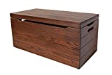 36” Wooden Toy Chest – Handmade Amish Toy Box – Stained Wood Hope Chest – Solid Wood Chest Box with Anti Slam Hinges, Chest Storage for Toys (36' Oak Wood, Michaels Stain)