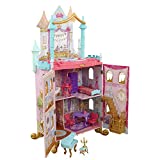 KidKraft Disney Princess Dance & Dream Wooden Dollhouse, Over 4-Feet Tall with Sounds, Spinning Dance Floor and 20 Play Pieces, Gift for Ages 3+ , Pink