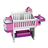 American Plastic Toys Kids’ My Very Own Nursery Baby Doll Playset, Doll Furniture, Crib, Feeding Station, Learn to Nurture and Care, Durable and BPA-Free Plastic, for Children Ages 2+ , Pink