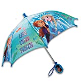Disney girls Disney Kids Umbrella, Frozen/Princess/Minnie Mouse Toddler and Little Girl Rain Wear for Ages 3-6 Umbrella, Frozen, 7-Mar US