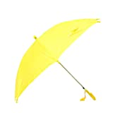 BG Children's Kid's Auto Open Lightweight Umbrella with Novelty Whistle (Yellow)