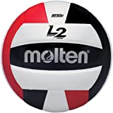 Molten Premium Competition L2 Volleyball, NFHS Approved, Red/Black/White