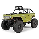Axial SCX24 1/24 Deadbolt RC Crawler 4WD Truck 8' RTR with LED Lights, 3-Ch 2.4GHz Transmitter, Battery, and USB Charger: (Green) AXI90081T2