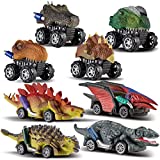 Dinosaur Toys for Kids Toys - 8 Pull Back Toy Cars | Kids Dinosaur Toys | Dinosaur Toy Vehicle Playsets | Dinosaur Toys for Kids 3-5 | Dinosaur Toys for Kids 5-7 | Dino Toys Kid Toys Toddler Boy Toys