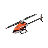 OMPHOBBY M2 V2 RC Helicopter for Adults Dual Brushless Motors Direct-Drive 6CH RC Helicopters Adjustable Flight Controller, All Metal Servo Housing 3D Remote Control Plane Gifts BNF (Charm Orange)