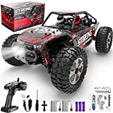RADCLO 1:14 Scale RC Cars, 4WD High Speed 40 Km/h Monster RC Truck for All Terrain, 2.4 GHz Remote Control Car with Headlight and Two 7.4v Rechargeable Batteries for Boys Girls Kids and Adults