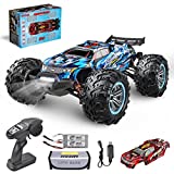 Hosim Brushless RC Cars, 1:10 High Speed 68+ KMH Remote Control Car for Adults Boys, 4WD All Terrains Off Road Hobby Grade Monster Trucks with 2 Batteries for 40+ Min Play