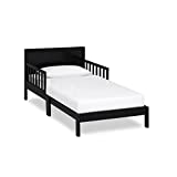 Dream On Me Brookside Toddler Bed in Black, Greenguard Gold Certified, 53x29x28 Inch (Pack of 1)