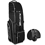 Partage Golf Travel Bag with Wheel, Golf Travel Case for Airlines, 900D Heavy Duty Oxford -Black