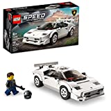 LEGO Speed Champions Lamborghini Countach 76908 Building Kit; Collectible Model of the Iconic 1970’s Super Sports Car for Kids Aged 8+, Includes a Driver Minifigure with Helmet and Wrench (262 Pieces)