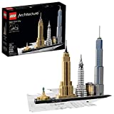 LEGO Architecture New York City 21028, Build It Yourself New York Skyline Model Kit for Adults and Kids (598 Pieces)