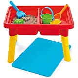 Toddler Sensory Table | Kids Table with Lid | Sensory Bin | Kidoozie | Mega Block Compatible Lid | Indoor Outdoor Use , Red, G02521