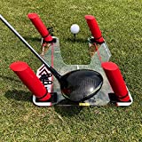 EyeLine Golf Speed Trap 2.0 - Build Confidence and Improve Your Swing with Slice and Hook Corrector- Swing Trainer, Path Aid, Greater Distance - Made in USA - Unbreakable Polycarbonate Base