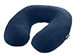 Lewis N. Clark Comfort Neck Travel Pillow: Airplane Pillow and Cervical Neck Pillow for Kids + Adults, Contour Pillow with Neck Support - Blue