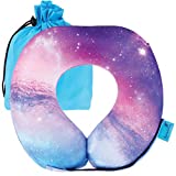 Byron's Games Kids Neck Pillow with Adjustable Strap Offering 360° Support. Add Comfort to Airplane or Car Journeys with the Toddler Travel Pillow. Soft Memory Foam Cushion with Machine Washable Cover