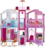 Barbie 3-Story House with Pop-Up Umbrella, [Amazon Exclusive]