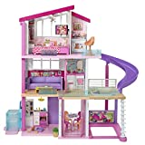 Barbie Dreamhouse Dollhouse with Wheelchair Accessible Elevator, Pool, Slide and 70 Accessories Including Furniture and Household Items, Gift for 3 to 7 Year Olds