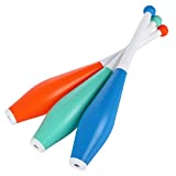 YuXing Professional Circus Juggling Clubs / Juggling Pins Set of 3 (8.2 Ounce, 20.9', Blue Orange Green)