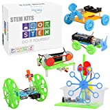 5 Set STEM Kit,DC Motors Electronic Assembly Kit for Kids DIY STEM Toys Intro to Engineering, Mini Cars, Circuit Building DIY Science Experiment Projects for Boys and Girls