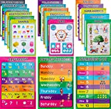 MB one 20 pcs 16' x 11' Educational Posters for Kids, Preschool Posters, Learning ABC Posters for Toddlers Wall, Alphabet Poster for Preschoolers Kindergarten Home Classroom Decor