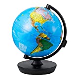 Globe 2 In 1 Illuminated Smart World Globe with Built-In Augmented Reality Technology, Earth by Day, Constellations by Night, AR App Experience, Adventure and Discovery, Educational Gift for Child