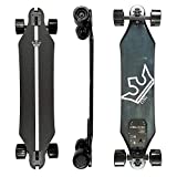 Kyng 37' H5 Electric Skateboard with Remote, 22 MPH / 960W Dual Motors / 11 Mile Range | Wireless LCD Remote, 10-Layer Maple Deck, High Speed Longboard