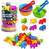 JOCHA Color Sorting and Counting Animals Toys for Toddlers 3 5 4 Years Old Preschool Matching Learning Educational Game Montessori Sensorys Math Classification Activities Toys for Kids Boys Girls