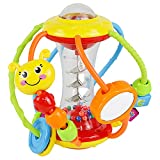 HOLA Baby Toys 6 to 12 Months, Baby Rattles Activity Ball,Shaker,Grab and Spin Rattle, Crawling Educational Learning Sensory Toys for 3,6,9,12 Months Baby Kids Infant Boys Girls
