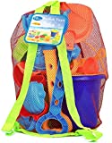 Click N' Play Beach Toys for Kids 3-10 - 18 Piece Sand Toys Including Sand Bucket with Sifter, Watering Can, Rake, 4 Hand Tools, 10 Sand Molds & Mesh Beach Toy Bag - Sandbox Toys for Toddlers