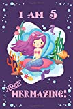 5th Mermazing Birthday Journal - I am 5 Journal: with MERMAID ARTWORK INSIDE this draw write journal (lined and blank pages), mermaid notebook, ... girls, great 5 year old girl birthday gifts