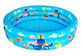 3 Rings Kiddie Pool for Toddler, 48”X12”，Kids Swimming Pool, Inflatable Baby Ball Pit Pool, Small Infant Pool (Blue)