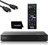 Sony Streaming Blu-Ray Disc Player DVD Disc Player with WiFi BDP-S3700 | Streaming Apps Include Netflix | Includes Remote Controller HDMI Cable W/Ethernet and Cleaning Cloth