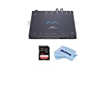 Aja HELO H.264 Streamer and Recorder - Bundle with 128GB SDXC U3 Card, Microfiber Cloth
