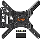 ELIVED UL Listed TV Wall Mount for Most 26-55 Inch TVs, Swivel and Tilt Full Motion TV Mount with Single Stud Perfect Center Design, TV Bracket Max VESA 400x400mm, Holds up to 88 lbs, YD1003-A.