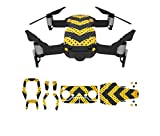 Skin Decals Sticker Waterproof Anti-Scratch Stickers Cool Colorful Theme for DJI Mavic AIR Drone Body and Remote Controller
