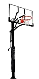 Silverback 60' In-Ground Basketball System with Adjustable-Height Tempered Glass Backboard and Pro-Style Breakaway Rim