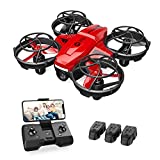 Holy Stone HS420 Mini Drone with HD FPV Camera for Kids Adults Beginners, Pocket RC Quadcopter with 3 Batteries, Toss to Launch, Gesture Selfie, Altitude Hold, Circle Fly, High Speed Rotation
