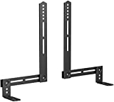 USX MOUNT Soundbar Mount Sound Bar TV Mount for Mounting Above or Under TV , Sound Bar Mount Up to 13.2 Lbs, Two Removable and Lockable Hooks for Back or Bottom Holes