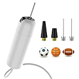 Electric Ball Pump,Vacbird Air Pump Portable Fast Ball Inflation for Sports Balls Football Basketball Volleyball Rugby (2 Needle, 2 Nozzle)…