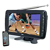 Tyler 7' Portable TV LCD Monitor Rechargeable Battery Powered Wireless Capability HD-TV, USB, SD Card, AC/DC, Remote Control Built In Stand Small For Car Kids Travel