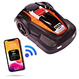 Mowro Robot Lawn Mower RM24SMRT WiFi Enabled Electric Mower with 9.5inch Cutting Width Automatic Lawn Mower Lawn Care Equipment for Gardening Includes an Installation Kit
