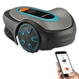 GARDENA SILENO Minimo - Fully automatic robotic lawnmower with Bluetooth App, quietest in the market, boundary wire included, for lawns up to SILENO Minimo 5400 sq ft, Grey