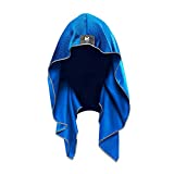 MISSION Cooling Hoodie Towel- Sport Hood Towel, Cools when Wet, UPF 50, Contours Your Head to Stay in Place- Blue